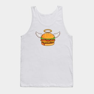 Angel Burger Flying Cartoon Tank Top